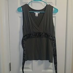 Sleeveless bejweled top